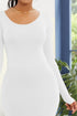 round-neck-long-sleeve-maxi-wrap-dress Sophia's Trends - Sophia's Style-White-L
